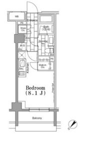 ONE ROOF FLAT TSUKISHIMAの間取り画像