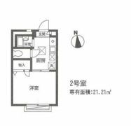 ヴィラ東新宿Bの間取り画像