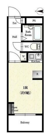 フリービング新宿の間取り画像
