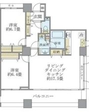 パークホームズ新宿若松町の間取り画像