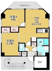 金太郎ヒルズ388緑の間取り画像
