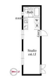 アパートメントクロ三軒茶屋（Apartment KURO）の間取り画像