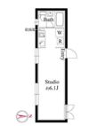 アパートメントクロ三軒茶屋（Apartment KURO）の間取り画像