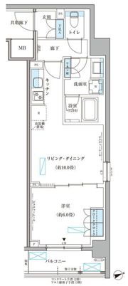 パークアクシス文京本郷の間取り画像