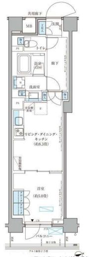 パークアクシス文京本郷の間取り画像