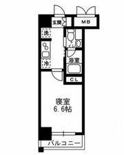 レジディア月島Ⅲの間取り画像