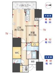 ZOOM信濃町の間取り画像