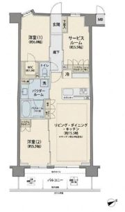 ヴェレーナ船堀の間取り画像