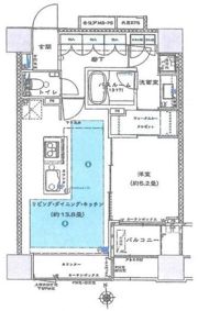ライオンズクオーレ東京八丁堀の間取り画像