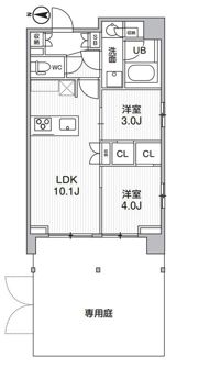 シーズンフラッツ菊川ノースの間取り画像