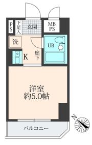 ライオンズマンション鶯谷第三の間取り画像