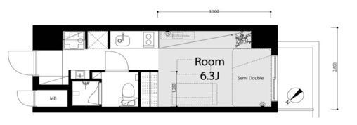 マンションアクロス西巣鴨の間取り画像