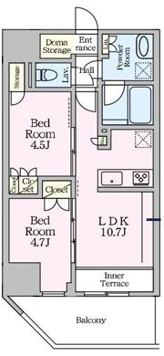 リビオメゾン東陽町Hutteの間取り画像