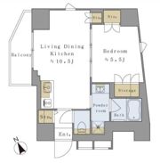 Brillia ist 新宿曙橋の間取り画像