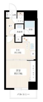 カスタリア新宿御苑の間取り画像