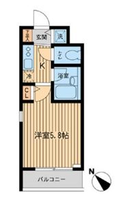 ザ・パーククロス市ヶ谷の間取り画像