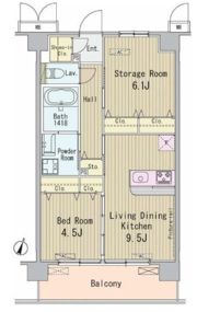 HIGASHI KOMATSUGAWA APARTMENTの間取り画像