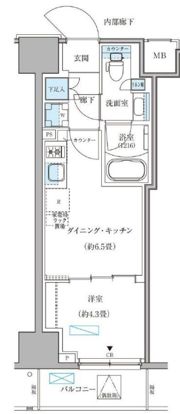 パークアクシス住吉ガーデンスクエアの間取り画像