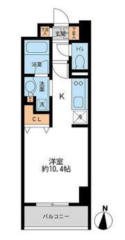 レジデンス両国駅前の間取り画像