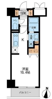 レジデンス両国駅前の間取り画像