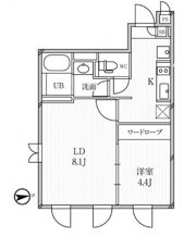ルクレ高田馬場の間取り画像