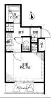 プレール・ドゥーク東新宿の間取り画像