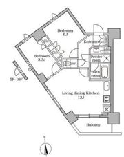 レジディア三軒茶屋の間取り画像