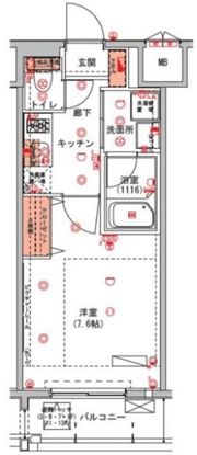 ハーモニーレジデンス門前仲町の間取り画像