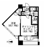 レジディア市ヶ谷の間取り画像