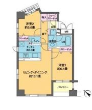 カスタリア茅場町の間取り画像