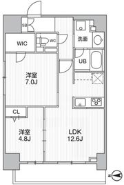THEパームス熊野前の間取り画像