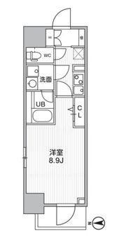 THEパームス熊野前の間取り画像
