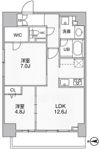 THEパームス熊野前の間取り画像