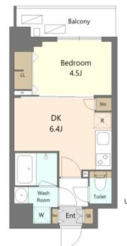 S-RESIDENCE新宿早稲田avelisの間取り画像