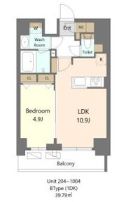 S-RESIDENCE新宿早稲田avelisの間取り画像