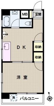 池之端マンションの間取り画像