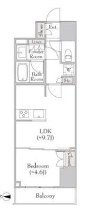 ルミーク錦糸町の間取り画像