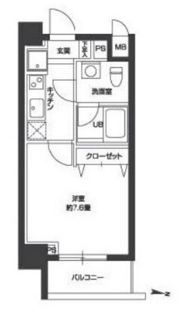 カスタリア住吉の間取り画像