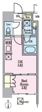 リビオメゾン木場の間取り画像