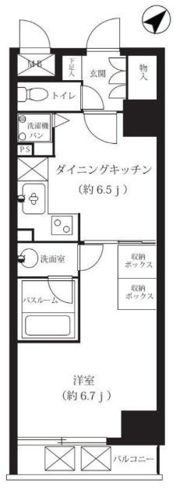 エクメーネ日本橋の間取り画像