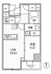 S-RESIDENCE住吉aquachtの間取り画像