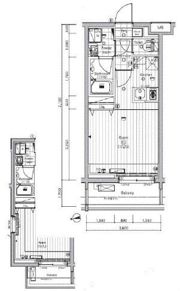 シーフォルム東新宿の間取り画像