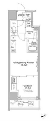 ザ・パークハビオ日本橋茅場町の間取り画像