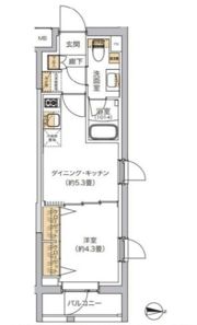 リビオメゾン湯島の間取り画像