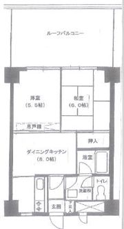 ライオンズマンション北新宿の間取り画像