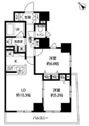 ルクレ日本橋馬喰町の間取り画像