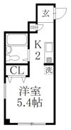 チャーム ワンの間取り画像