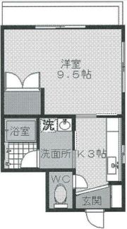 茗荷谷ハイツの間取り画像