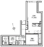 CREAL新富町の間取り画像
