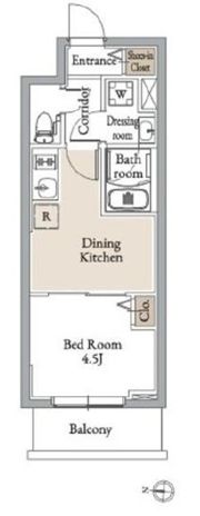 グランカーサ住吉Ⅲの間取り画像